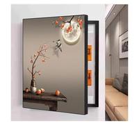 Qulamrdk Electrico Decorativos Caja Medidor Versión Vertical Sin Perforación Pintura Decorativa Caja Contadores Tapar Cuadro de Luz Decora Sala de Estar(C,15.7inx23.6in/40 x60 cm)