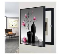 Qulamrdk Electrico Decorativos Caja Medidor Versión Vertical Sin Perforación Pintura Decorativa Caja Contadores Tapar Cuadro de Luz Decora Sala de Estar(E,15.7inx19.6in/40 x 50 cm)