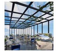 Qulamrdk Hoja Metacrilato PC Placa, Resistente UV Paneles para Tejado Paneles Aislantes para Tejados for Invernaderos Jardines Garaje Marquesinas Exterior(0.8x5m/2.62x16.4ft)