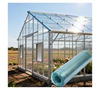Qulamrdk Paneles de Policarbonato para Invernaderos, Aislantes Revestimiento de Techo para Techos Resistente A La Lluvia Paneles para Agricultura Al Aire Libre(0.6x2m/1.97x6.56ft)