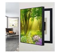 Qulamrdk Pintura Decorativa Caja, Tapa Cuadro Electrico, Medidor Versión Vertical Sin Perforación Pintura Contadores Creativo Tapa Caja aplicable A Muchas Escenas(D,45x55cm)