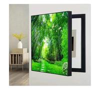 Qulamrdk Pintura Decorativa Caja, Tapa Cuadro Electrico, Medidor Versión Vertical Sin Perforación Pintura Contadores Creativo Tapa Caja aplicable A Muchas Escenas(B,50x70cm)