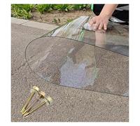 Qulamrdk Placas de Policarbonato Transparente, Planchas de Fibra de Vidrio de 1mm Paneles Aislantes para Tejados, for Invernaderos Jardines Garaje(1.2x10m/3.94x32.8ft)