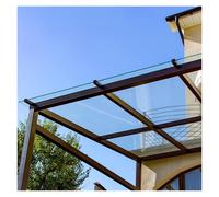 Qulamrdk Placas de Policarbonato Transparente, Resistente UV Paneles para Tejado Recortables Planchas Transparentes Tejados Paneles Aislantes para Tejados(1.56x6m/5.12x19.68ft)