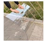 Qulamrdk Planchas de Policarbonato, Lámina PC Plástico Transparente con Aislamiento Impermeable Paneles de Invernadero para Patios Exteriores, Techos(0.6x2m/1.97x6.56ft)