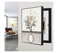 Qulamrdk Tapa Cuadro Electrico Decorativo Contador de Luz Cubre Cuadros Decorativos Modernos Caja Medidor Eléctrico Pintura Creativa Cubierta Simple(A,40x50cm)