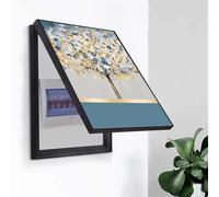 Qulamrdk Tapa Cuadro Electrico Decorativo Pintura Decorativa de Caja Medidor Contador Luz Cubre Cuadros Decorativos Ligero Pintura Decorativa con Accesorios(F,45x55cm)