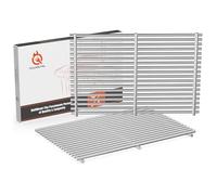 QuliMetal Rejillas de Cocina de Acero Inoxidable 304 de 19.5 Pulgadas para Genesis 300, Genesis E310 E320 E330 S310 S320 S330, Rejillas de Parrilla de Varilla sólida de Repuesto para Weber 7524 7528