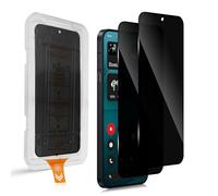 QULLOO 2 Piezas Anti Espía Protector de Pantalla Compatible con Nothing Phone 4a Pro,9H Dureza Anti-Spy Privacy [Eliminación Automática del Polvo] Cristal Templado Vidrio Templado, Vidrio Película