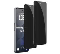 QULLOO 2 Piezas Protector de Pantalla Privacidad Compatible con Nothing Phone 3a / 3a Pro 5G,9H Dureza Anti-Spy Cristal Templado HD Vidrio Templado