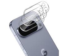 QULLOO 3 Piezas Protector de Lente de Cámara Compatible con Google Pixel 10 Pro 5G Cámara, 9H Dureza Protector de Pantalla de Lente, Antiarañazos Vidrio Cristal Templado Película