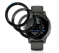 QULLOO 3 Piezas Protector de Pantalla para Garmin Venu 2S, 3D HD cobertura completa Película Suave, Sin Burbujas Transparente Proteccion Película Screen Protector, Anti-Arañazo