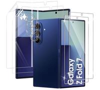 QULLOO Cristal Templado para Samsung Galaxy Z Fold 7 / Fold7 5G, HD Frontal Vidrio Templado + Dentro Flexible Protector de Pantalla + Protector de Lente de Cámara [2+2+2 Piezas]