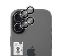 QULLOO para iPhone 17 Protector de Lente de Cámara, Protectores Individuales Dureza 9H Cristal Templado, HD Clear Anti-Scratch Cristal Vidrio Templado de Camara, 2 Piezas