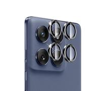 QULLOO para Motorola Moto Edge 60 Fusion / 60 Pro / 60 Protector de Lente de Cámara, Cristal Vidrio Templado 9H Individuo Metal Cámara Trasera Protector Camara, 1 Juego (Negro Espacial)