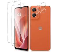 QULLOO para Motorola Moto G06 / G06 Power Protector de Pantalla, [2+2 Piezas] Cristal Templado & Protector de Lente de Cámara, Ultra HD Sin Burbujas 9H Dureza Vidrio Templado