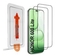 QULLOO Protector de Pantalla para Honor 600 Lite, 2 Piezas Cristal Vidrio Templado, [Dureza 9H] HD Anti-Arañazos Película Protectora, Fácil instalación