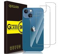 QULLOO Protector de Pantalla para iPhone 13 Mini 5.4" Protector de Pantalla Trasera de Vidrio, Cobertura Completa Anti-Huellas Reemplazo de Carcasa para iPhone 13 Mini 5.4“ - 2 Piezas