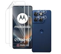 QULLOO Protector de Pantalla para Motorola Moto Edge 60 [No es de Cristal], 2 Piezas Películas de Hidrogel 2 Piezas Protector Camara Cristal Templado, Fácil instalación