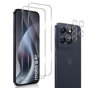 QULLOO Protector de Pantalla para Motorola Moto G87, 2 Piezas Cristal Vidrio Templado y 2 Piezas Protector Lente Cámara, [Dureza 9H] HD Anti-Arañazos Película Protectora, Fácil instalación