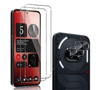 QULLOO Protector de Pantalla para Nothing Phone 2A / Nothing Phone 2A Plus / 2a+ & Protector de Lente de Cámara, 2+2 Piezas 9H Dureza Vidrio Templado Film Cristal Templado para Nothing Phone (2a)