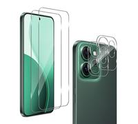 QULLOO Protector de Pantalla para OPPO Reno 14F /14 FS + Protector de Lente de cámara, 9H Dureza Vidrio Templado Sin Burbujas Cristal Templado-2+2 Piezas