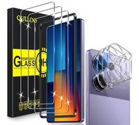 QULLOO Protector de Pantalla para Xiaomi Poco M6 Pro 4G, 3 Piezas Cristal Templado y 3 Piezas Protector de Lente de Cámara, Dureza 9H Ultra Resistente Vidrio Templado