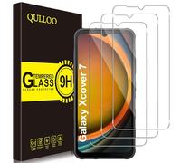 QULLOO Protector de Pantalla Samsung Galaxy Xcover 7 / Xcover 7 Pro / Xcover7 Entreprise Edition, Cristal Templado [9H Dureza][Alta Definición][Fácil de Instalar] - 3 Piezas