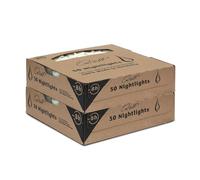 Qult Farluce Velas de té en funda de plástico, sin hollín, sin aroma, luces nocturnas y maxilights (Qult Farluce Nightlights, 2)