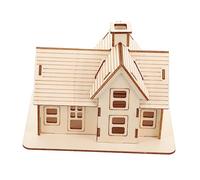 QUMIIRITY 1 juego de rompecabezas de madera DIY modelo casa kit de construcción para manualidades creativas para sala de estar y decoraciones