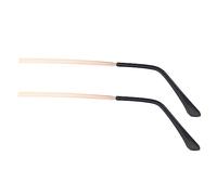QUMIIRITY 1 Par Accesorios para gafas del de los anteojos reemplazo de patas de marco de gafas negro de anteojos Reemplazo del de gafas de sol el plastico Oro rosa