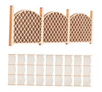 QUMIIRITY 10piezas Cerca Decorativa Miniatura De Madera para Jardín De Hadas Accesorios para Casa De Muñecas y Macetas De Suculentas Diseño Vintage Elegante y Minimalista