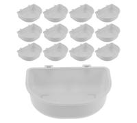 QUMIIRITY 15 Comederos Colgantes para Jaula de Mascotas Bebedero y Comedero Colgante Gris para Gatos Cachorros y Conejos Accesorios Portátiles para Alimentación y Agua Transportines y