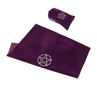 QUMIIRITY 1juego Mantén La Mística El Elegante Mantel De Tarot De Cinco Puntas para Lecturas y Rituales Mágicos