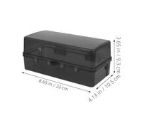 QUMIIRITY 2 Cajas Eléctricas para Exterior Resistentes Intemperie Caja de Enchufe Negra Montaje en Pared Protección para Cables y Regletas para Uso en Exteriores