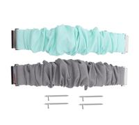 QUMIIRITY 2 piezas Correa Scrunchie de Tela Compatible con Fitbit y Pulsera Elástica sin Hebilla para Reloj Inteligente de Accesorios de Moda para Hombre y Mujer