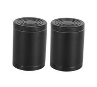 QUMIIRITY 2 Piezas Parachoque Tapón Cama De Servicio Estabilizador Evitar Que La Cabecera Golpee La Pared Fijación Tapones De Cabecero Soporte De Cabecera Negro Aleación De Aluminio