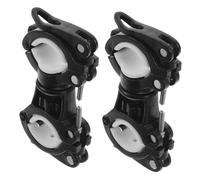 QUMIIRITY 2 Piezas Soporte para Linterna de Bicicleta con para Montaje Manillar Clip Resistente para Luces Delanteras para Ciclismo de Montaña y Actividades al Aire