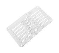 QUMIIRITY 2 Rejillas de Ventilación Cuadradas para Barco Material Nailon Resistente Color Blanco Tipo Persiana Ventilación para Cabina Náutica y Autocaravanas Extractor de Aire para