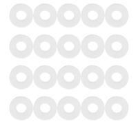 QUMIIRITY 20 Juntas de Sellado para Mandril de Inflador de Aire, Anillo de Silicona Resistente a Fugas, Junta para Válvula de Neumático Compatible Compresores, Diámetro Interior