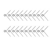 QUMIIRITY 20 Resortes de Torsión para Botones de Grabadora de Casetes, Resorte Metálico Pequeño para Reparación y Mantenimiento, Kit de Recambios Compatible para Pletinas de Casete