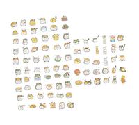 QUMIIRITY 200 Piezas Animales Pegatinas Diario Álbum De Recortes Etiqueta Engomada De La Historieta De Bricolaje Etiqueta del Libro De Recuerdos Autoadhesivo De PVC