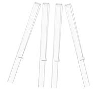 QUMIIRITY 2pares Clips Para Partitura De Acrílico Transparentes Sujetadores De Página Para Soporte Musical Pequeños y Livianos Para Lectura Fácil De Música