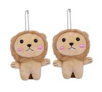 QUMIIRITY 2piezas Adorables Pendientes De Llave De Peluche para Decoración De Mochilas y Llaves Accesorios De Juguete para Niño Niña