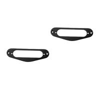 QUMIIRITY 2piezas Anillo De Montaje Para Pickup De Guitarra Eléctrica Soporte Para Humbucker y Single Coil Compatible Estilo St Color Negro