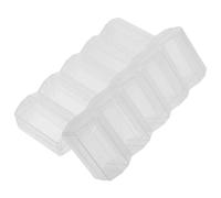 QUMIIRITY 2piezas Cajas De Almacenaje para Fichas De Póquer Transparentes con Tapa Organizador Plástico Resistente y Compacto De Estuches Reutilizables para Almacenamiento y Protección De Fi