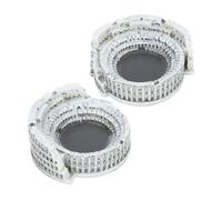 QUMIIRITY 2piezas Ceniceros De Diseño Artístico Colosseum Cenicero Vintage Europeo para Decoración De Mesa y Elegante para Oficina y Hogar Estilo Nórdico y Artesanía Excepcional