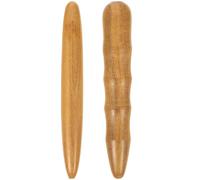 QUMIIRITY 2piezas Herramientas de Masaje de Madera Palos de Masaje para Pies y Cuerpo Masajeador Portátil para Relajación Casa o Viajando