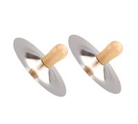 QUMIIRITY 2piezas Platillos De Dedo Metálicos Platillos De Mano Pequeños Para Danza Del Vientre Instrumento De Percusión De Platillos De Dedo Platillos De Para Bailar Juguetes De De