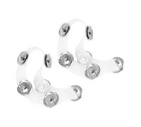 QUMIIRITY 2piezas Tambor De Címbalo Anillo De Campana De Accesorio Para Batería Sonido y Dinámico Para Jazz y Percusión